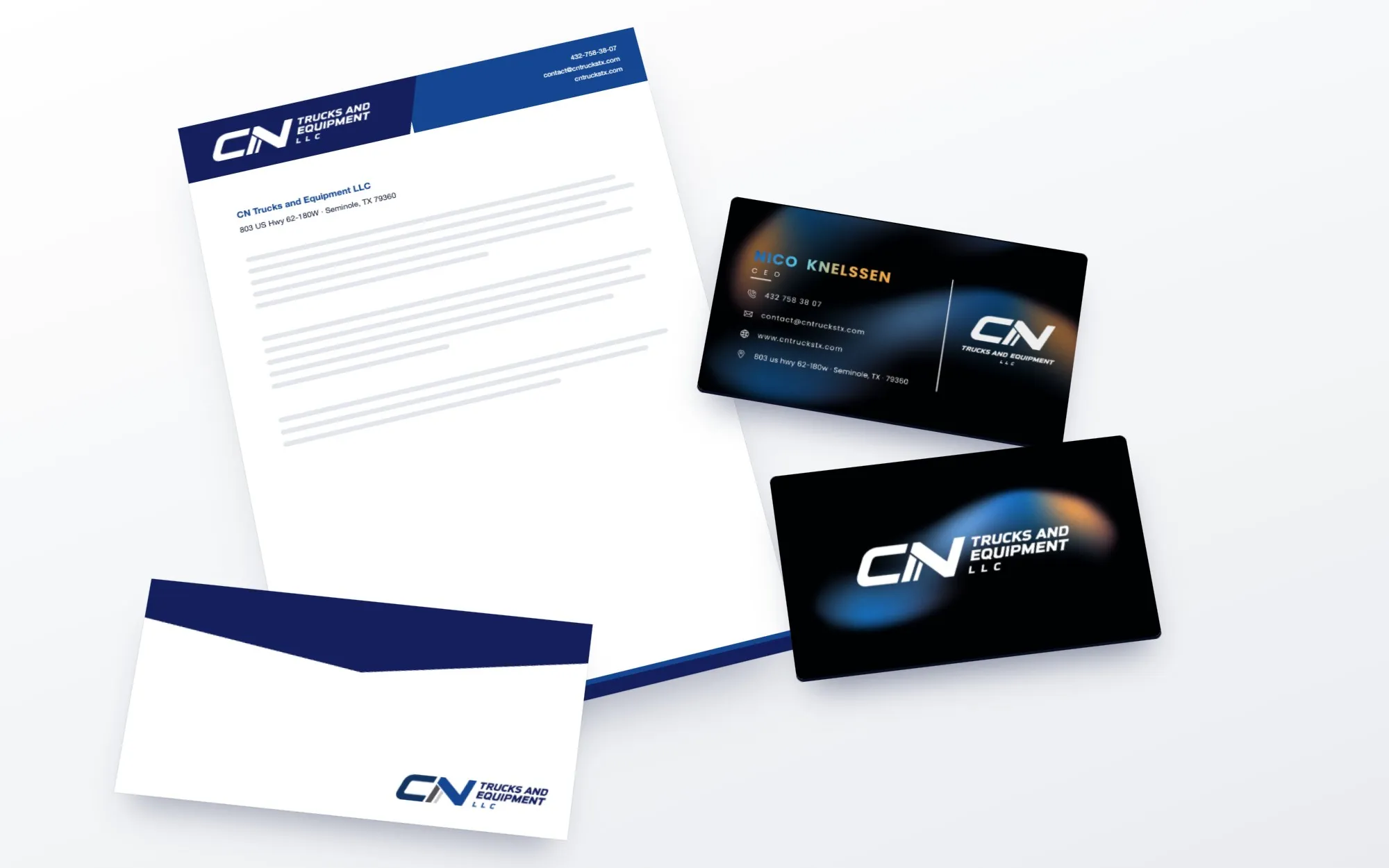 Brand identity for CN Trucks and Equipment