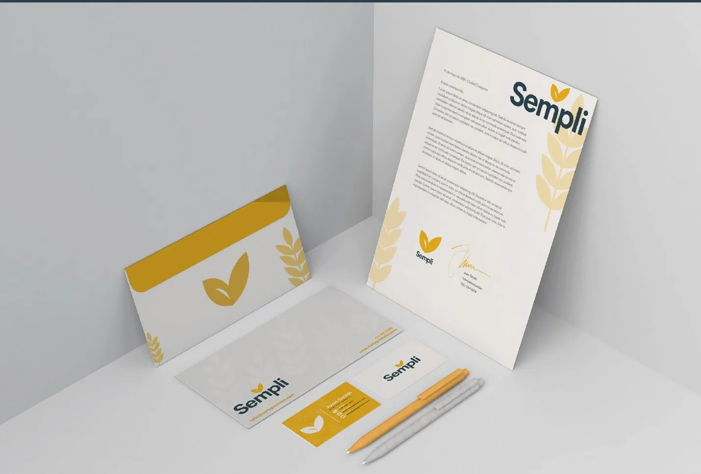 Brand identity for Sempli Ag