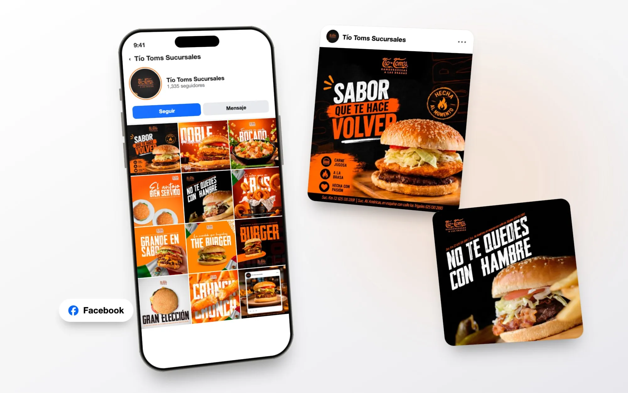 Social media design for Tío Toms