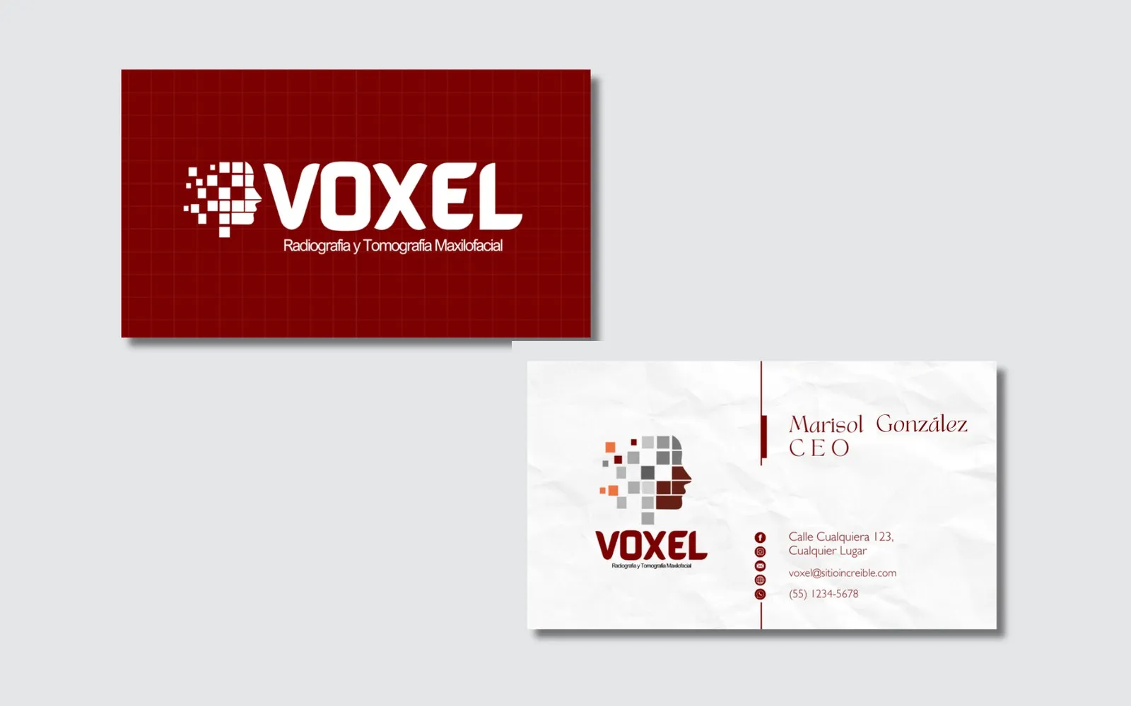 Brand identity for Voxel