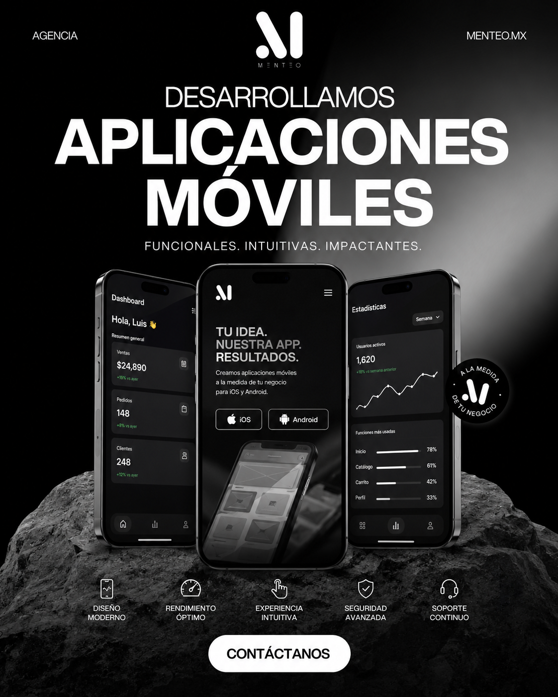 Aplicaciones móviles nativas para Android e iOS